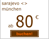 Sarajevo-München ab 80 euro