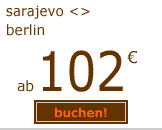 sarajevo-berlin ab 102 euro