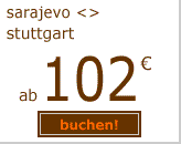 sarajevo-stuttgart ab 102 euro