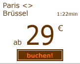 Paris-Brüssel ab 29 Euro