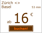 Zürich-Basel ab 16 Euro