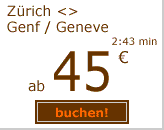 Zürich-Genf ab 45 Euro