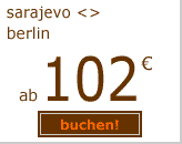 Sarajevo-Berlin ab 92 Euro
