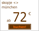 Skopje-München ab 99 Euro