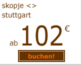 Skopje-Stuttgart ab 109 Euro