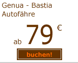 Fähre Genua Bastia ab 79 Euro