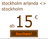 flughafen arlanda stockholm ab 15 euro