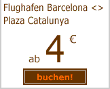 transfer flughafen barcelona-barcelona plaza catalunya